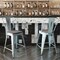 Flash Furniture Green-Blue Metal Stool with Gray Poly Seat ET-3534-24-DB-PL1G-GG - alternate 6